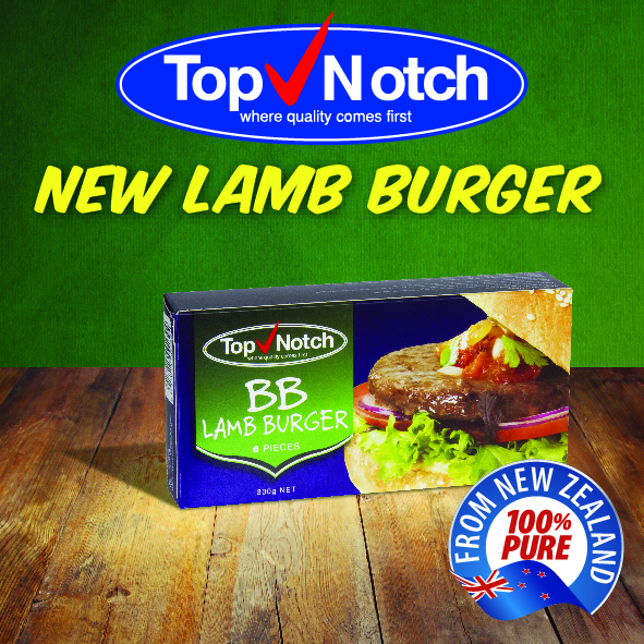 Top Notch Lamb burger