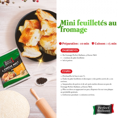 Perfect Italiano: Mini feuilletées au fromage